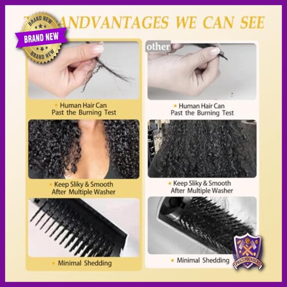 Burmese Curly Human Hair Extensions 16-20 Inch 3 Bundles Water Wave main image 5